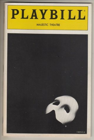 Michael Crawford " Phantom Of The Opera " Playbill 1988 Steve Barton