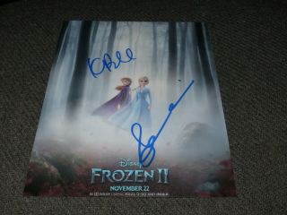 Idina Menzel & Kristen Bell Signed 8x10 Photo Frozen 2 Disney Anna Elsa