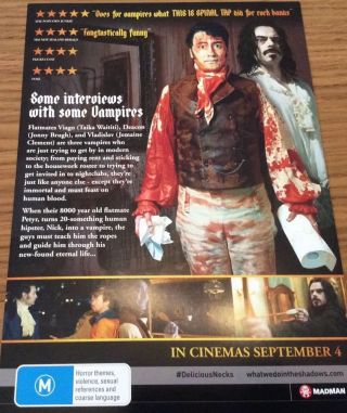 Promotional Movie Flyer For What We Do In The Shadows 2