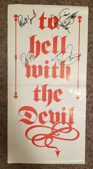 Stryper - To Hell With The Devil Poster - Signed By All Four Members