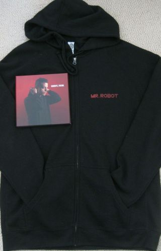 Mr.  Robot Official Promotional Promo Hoodie Sweatshirt Xl Rami Malek Fyc Folder