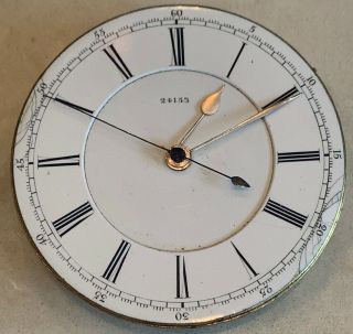 Antique Split Center Second Chronograph Pocket Watch Movement 45 Mm Ticks F2213