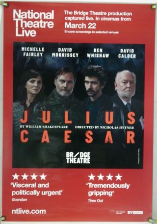 Julius Caesar Rolled Orig 1sh Movie Poster David Morrissey National Theatre Live