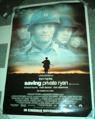 Saving Private Ryan Rare Aus Daybill Cinema Movie Poster