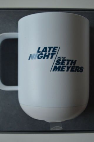 Ember Seth Meyers Late Night Promo Ceramic Temp Controlled Smart Mug - WHITE 10oz 2