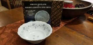 Vintage Johann Haviland Bavaria Germany China Blue Garland Vegetable Bowl