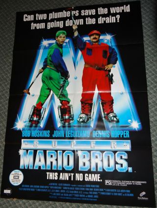 Movie Poster Australian One Sheet Poster - Mario Bros.  (1993)