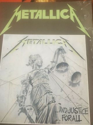 Metallica.  And Justice For All Poster Rare Promo 1988