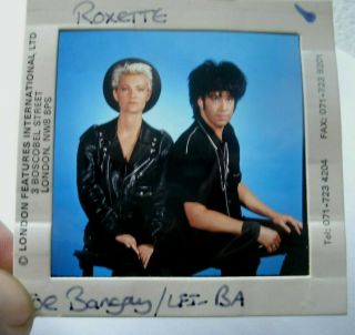 Roxette Large 70mm Slide Negative - Uk Archive - Rare Promo Vintage 3