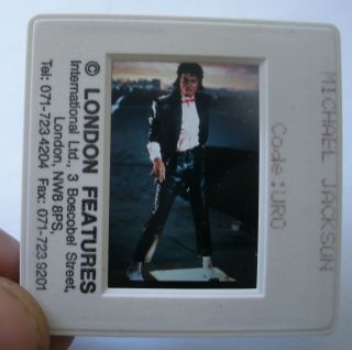 Michael Jackson 35mm Slide Negative - Uk Archive - Rare Promo Thriller