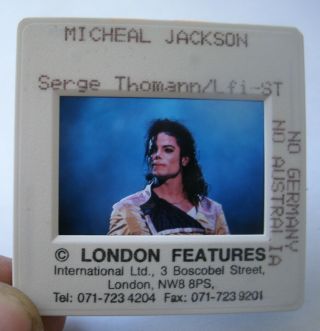 Michael Jackson 35mm Slide Negative - Uk Archive - Rare Promo Vintage 2