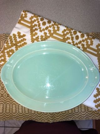 Lu Ray Robins Egg Blue Pastels Oval Platter