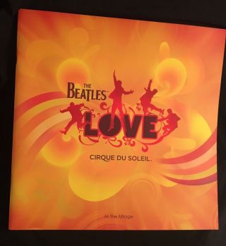The Beatles Love Cirque Du Soleil Souvenir Program - Las Vegas / Mirage Casino