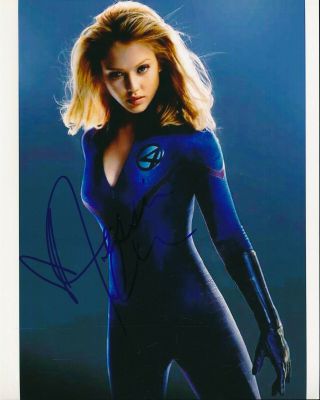 Jessica Alba Authentic Ink Signed Autographed 8 X 10 Sexy Buxom Color Photo
