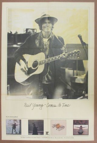 Neil Young Comes A Time 1978 Us Promo Only Poster Vg,