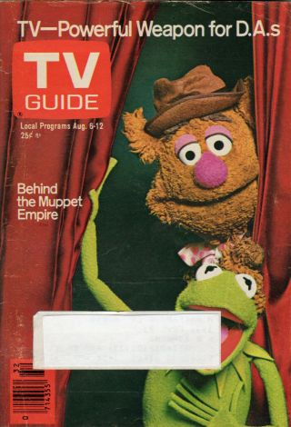 1977 Tv Guide - Jim Henson - Muppets - Jackie Robinson - Starland Vocal Band