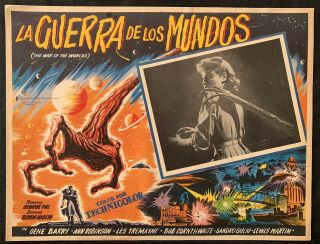 The War Of The Worlds Ann Robinson Mexican Lobby Card