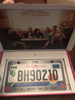 Bh90210 Promo License Plate Frame Musical Box Beverly Hills 90210 Cast Photo Fox