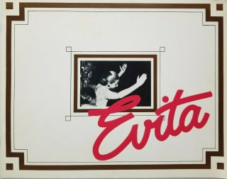 Vtg Patti Lupone - Mandy Patinkin - Evita Obc - Souvenir Program 1979 Broadway
