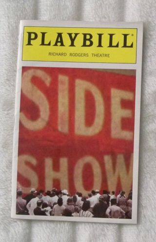 Playbill - Side Show - October 1997