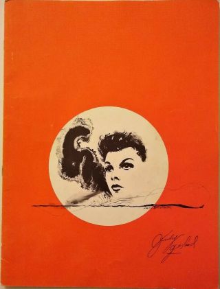 Judy Garland Souvenir Program From 1961 Atlantic City,  Nj