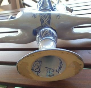BJORN WIINBLAD Signed/Dated Denmark Carousel Horse Rider 12.  5 in high 3
