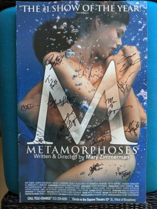 Metamorphoses Autographed Broadway Poster 22 " X 14 "