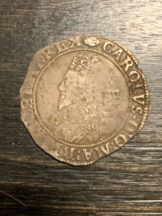1625 - 1642 Charles I Silver English Shilling