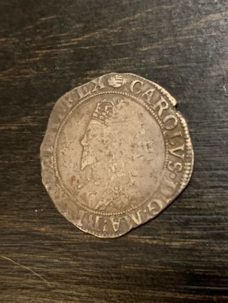 1625 - 1642 Charles I Silver English Shilling 3