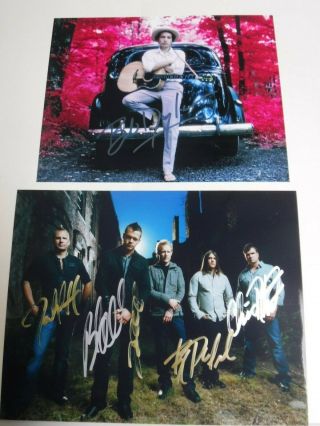 Bob Dylan - 3 Doors Down Two (2) Signed Photos