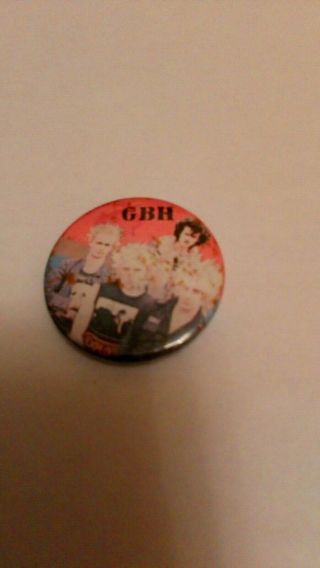 Gbh Vintage Punk Badge Late 70 
