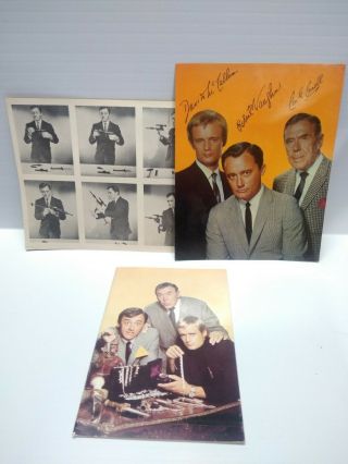 Vtg 1966 Man From U.  N.  C.  L.  E.  Uncle Inner Circle Fan Club Kit Letters,  Photos