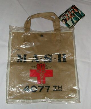 M A S H 4077th 1981 Canvas Tote Bag W/handles - 13x12x2.  5 - / - L@@k