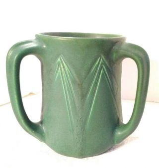 Rookwood Pottery 810 V 3 Handled Vase,  Green