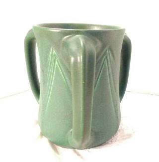 Rookwood Pottery 810 V 3 handled Vase,  green 2