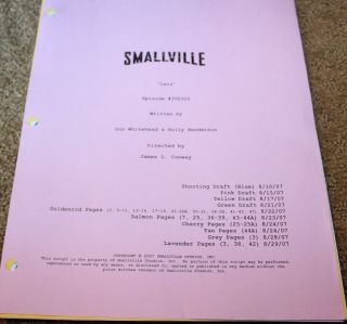 Smallville Tv Series Show Script Director 