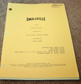 Smallville Tv Series Show Script Director 