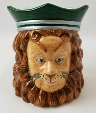 Vintage 3d Wizard Of Oz Ceramic Mug Cowardly Lion Turner Ent 1999