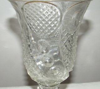 EAPG FLINT GLASS HORN OF PLENTY CELERY VASE 1860 ' S 2