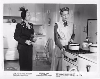 Joan Blondell & Jane Wyman By Kitchen Stove In The Blue Veil - 1951 Movie Still