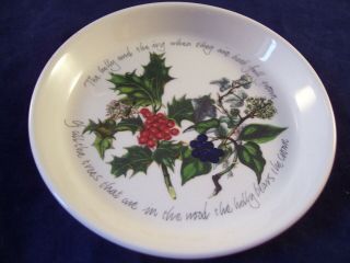 Portmeirion Porcelain The Holly & The Ivy Pin Dish Coaster Butter Pat England