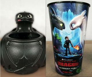 How To Train Your Dragon 3 The Hidden World Toothless Buckets,  Cups & Pez Candy