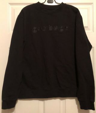 Garbage (the Band) Sweatshirt With Embroidered Artwork - Size Medium