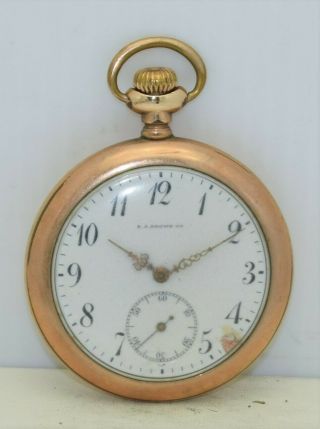 E.  A.  Brown Co Vintage Swiss Pocket Watch Longines St.  Paul Mn Fahys Montauk Ygf