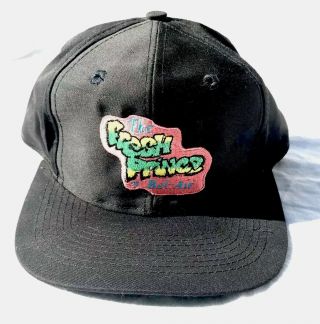 Rare Vintage 90s Fresh Prince Of Bel - Air Adjustable Snapback Hat Cap Black Pink