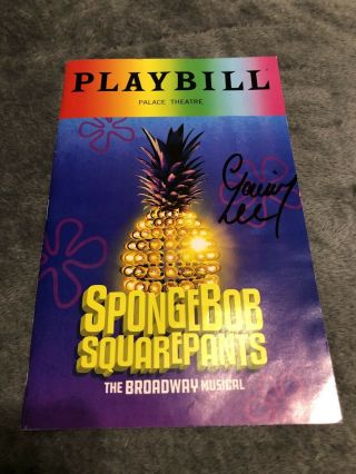 Signed Spongebob Playbill