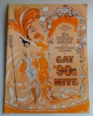 Vintage 1959 Musical Program - the GAY 90s NITE - Patricia Morrison - San Angelo TEXAS 3