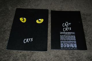Old Cats Musical Program And Cast Of Cats Souvenir Brochures