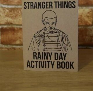 Stranger Things Adult Coloring Activity Book Tv Eggo 11 / Eleven Upside - Down