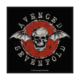 Avenged Sevenfold - " Distressed Skull " - Woven Sew On Patch